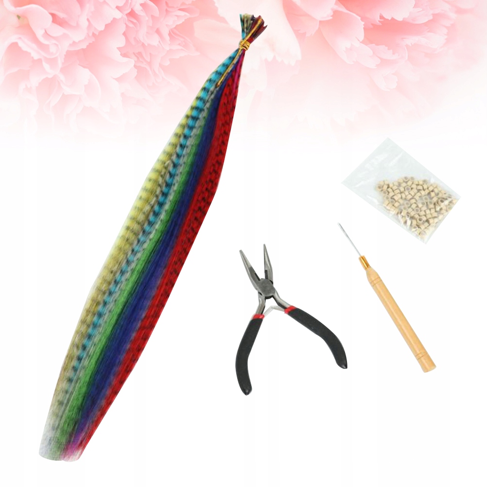 1 sada predĺženia vlasov Pro Color Feather