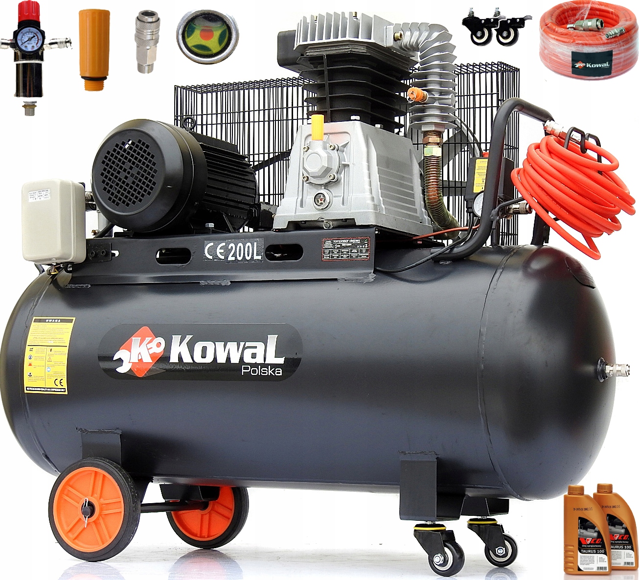 Olejový kompresor Kowal Polska k20 10 bar 200 l 10 bar