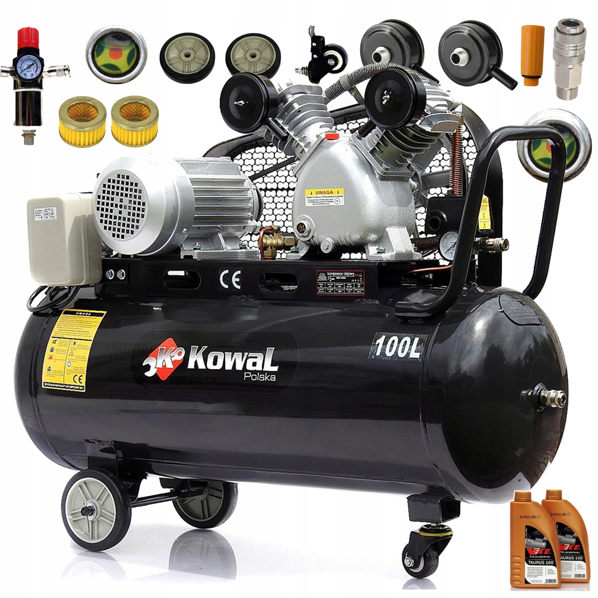 Olejový kompresor Kowal Polska KowaL k12 100 l 10 bar