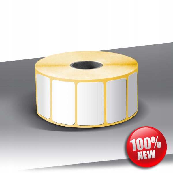 1 000 papierových štítkov s jadrom 40 mm SILNÉ LEPIDLO