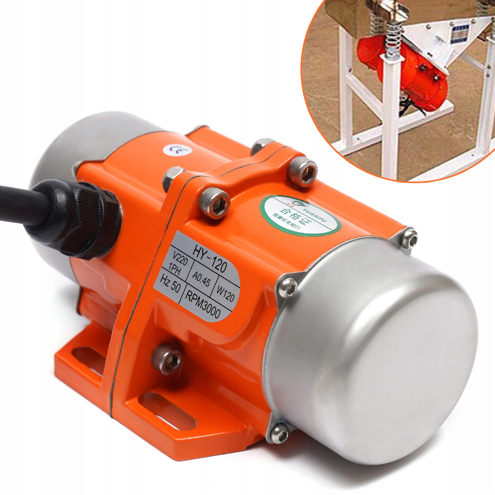 Vibrátor na betón 120 W 3000 ot./min