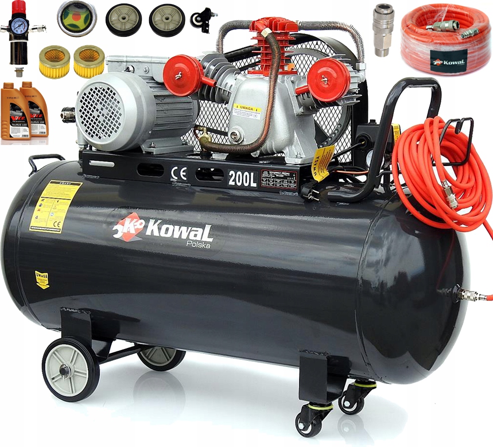 Olejový kompresor Kowal Polska k15 14 Bar 200 l 14 bar