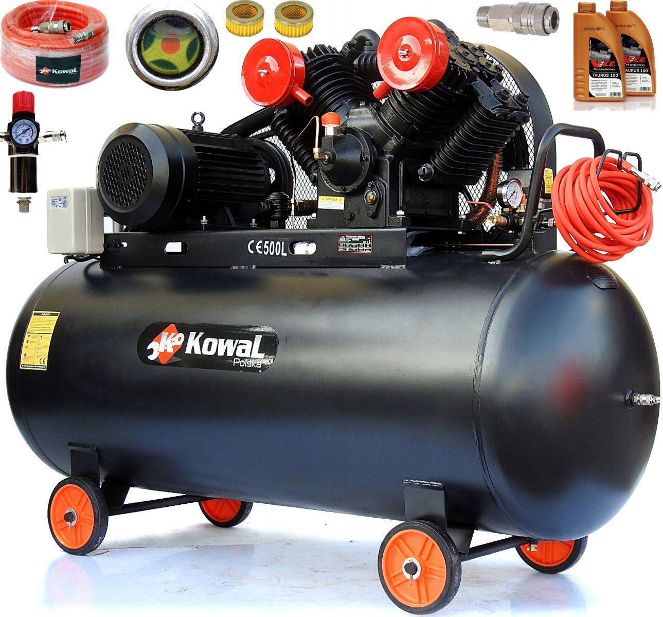 Olejový kompresor Kowal Polska k18 500 l 14 bar