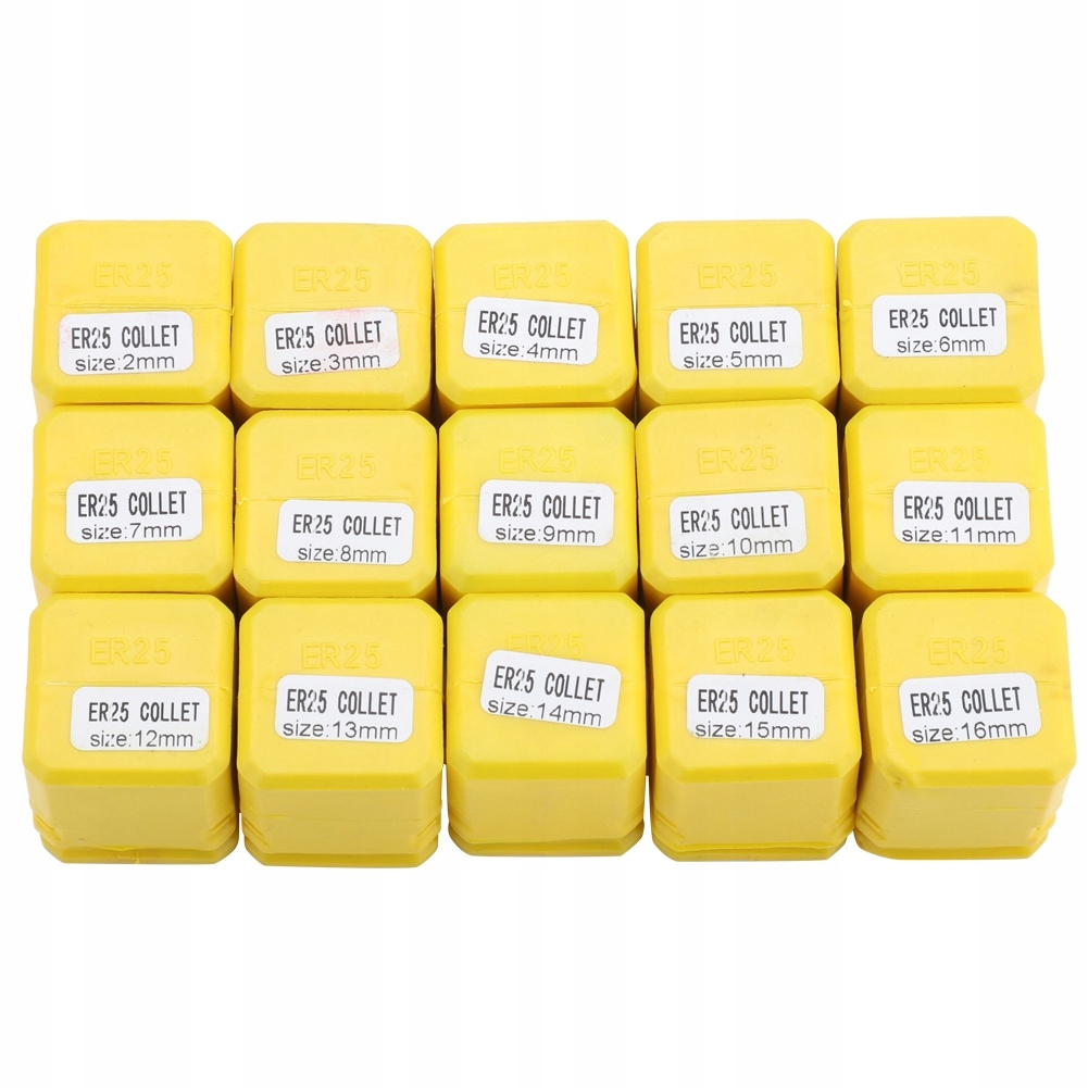 15x SADA RUKÁVOV ER25 CLAMPING SLEEVE 2-16