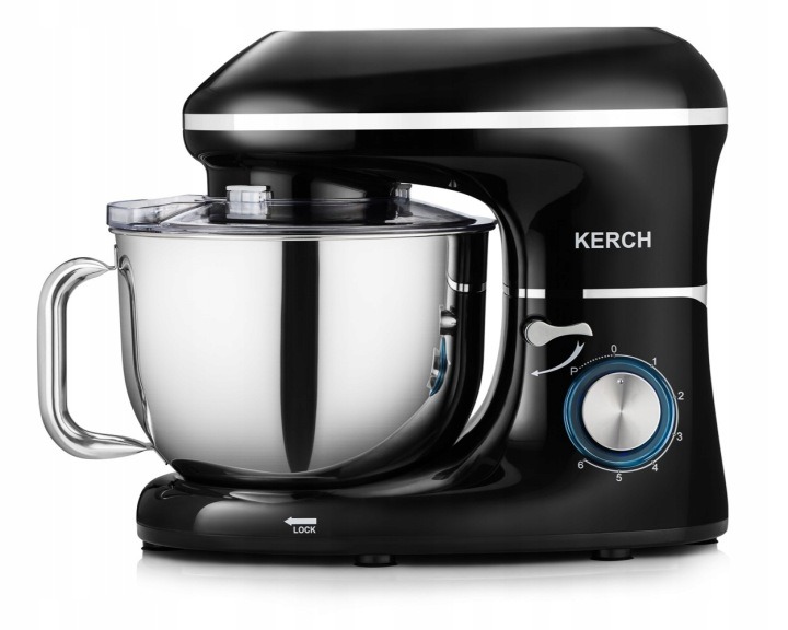 Planetárny kuchynský robot KERCH MYCHEF 4000 W, 6,2 l, čierny