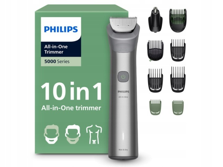 PHILIPS Multigroom Series 5000 MG5931/15 – univerzálny akumulátorový zastrihávač na bradu, vlasy a telo