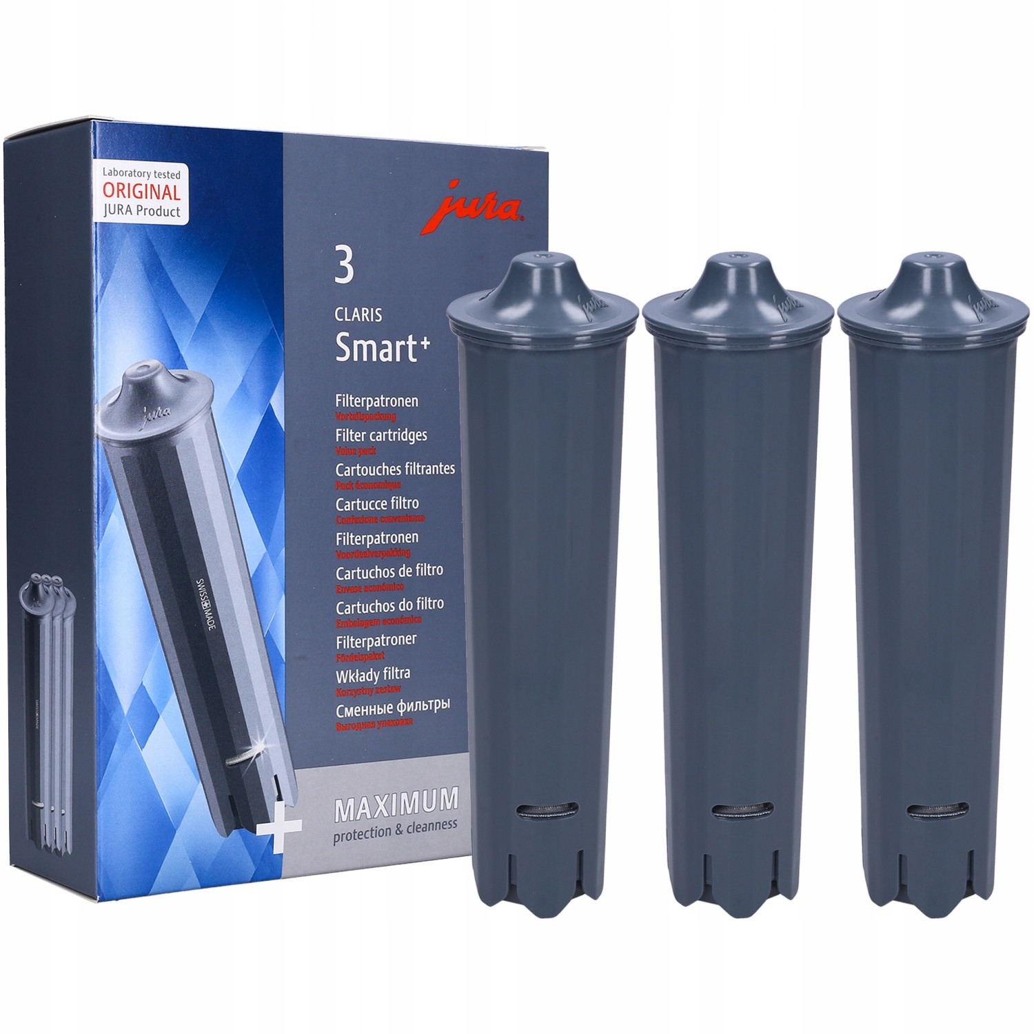 3× originálny vodný filter JURA CLARIS Smart+ 24233 pre kávovary JURA