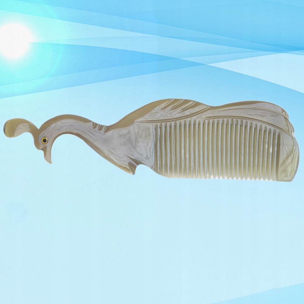1 kus. Antistatický hrebeň na vlasy Natural Ox Horn