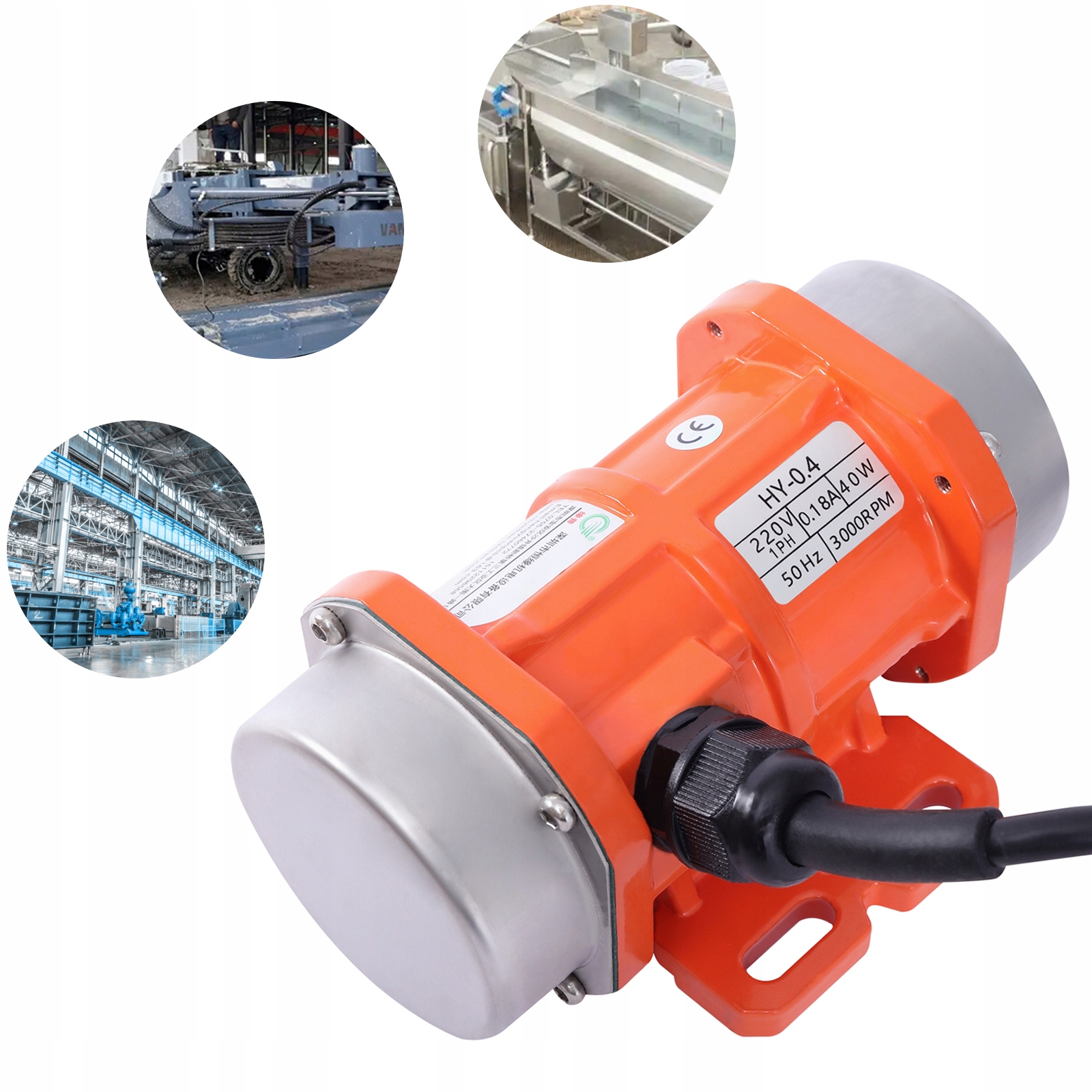 JEDNOFÁZOVÝ VIBRAČNÝ MOTOR 40W 3000RPM 220V