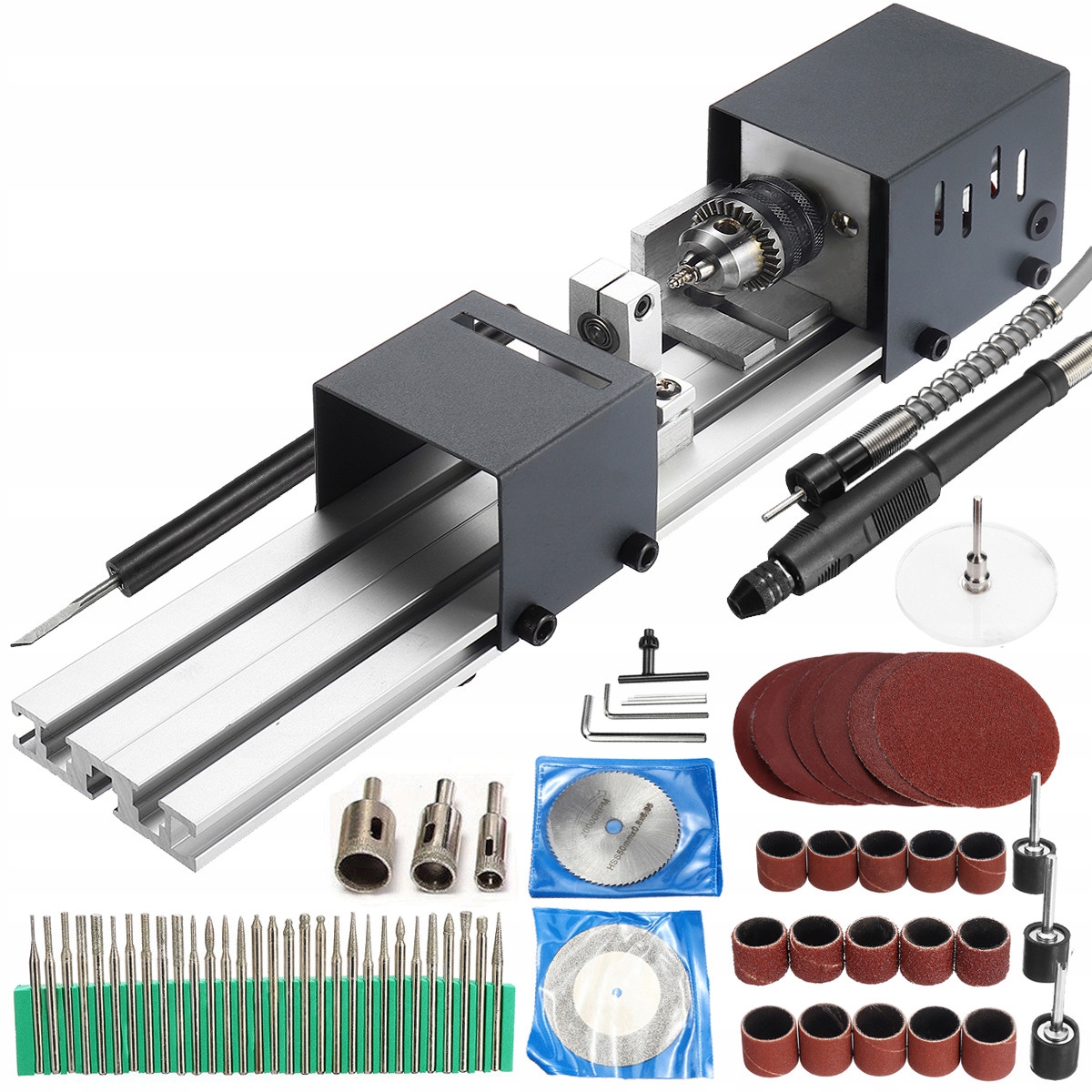 24V 80W Mini stolík SOUSTRUH NA DIY DREVO