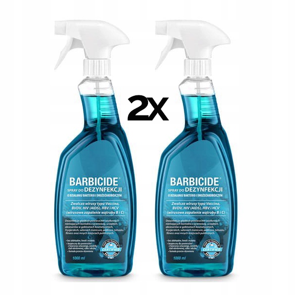 2x BARBICÍD - Sprej na povrchovú dezinfekciu 1L
