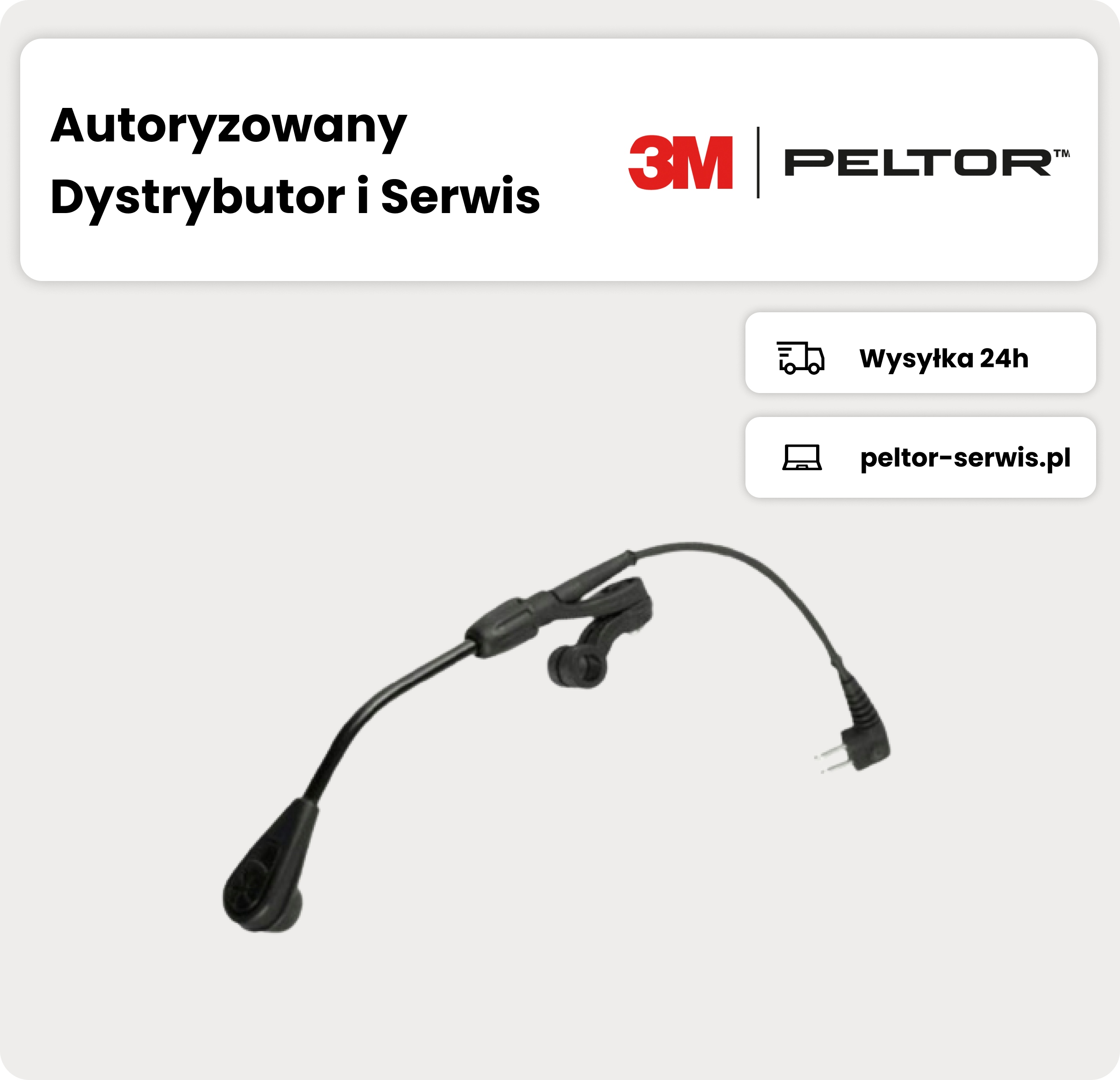 Originálny kondenzátorový mikrofón 3M Peltor MT53N