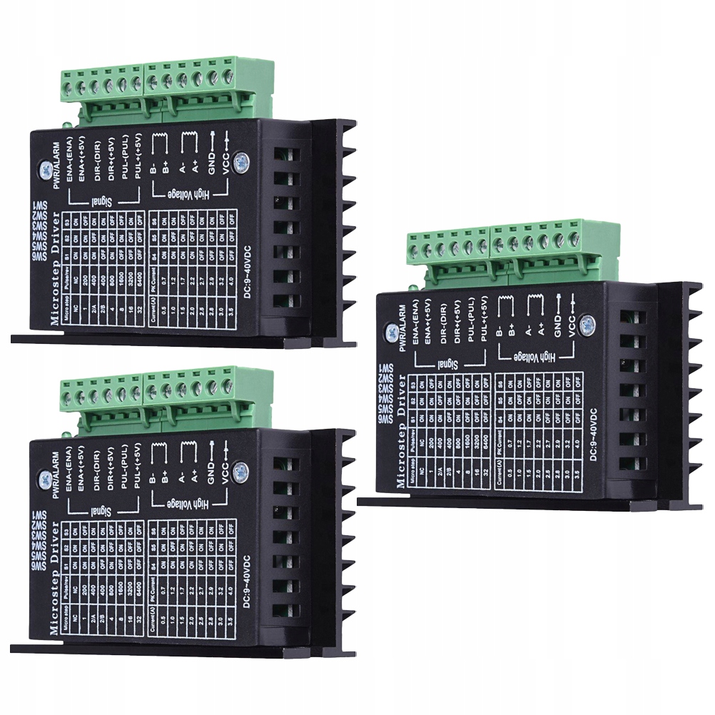3ks inovovaná verzia TB6600 4A 40V DC 42/57/86 St.