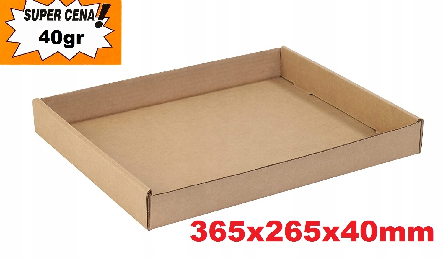 40gr ZÁSOBNÍK KARTÓNOVÝ CUKRÁRSTVO PEKÁRSTVO 365x265x40