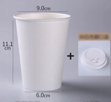 [420 ml s bielym vekom / 100 ks] Poháre