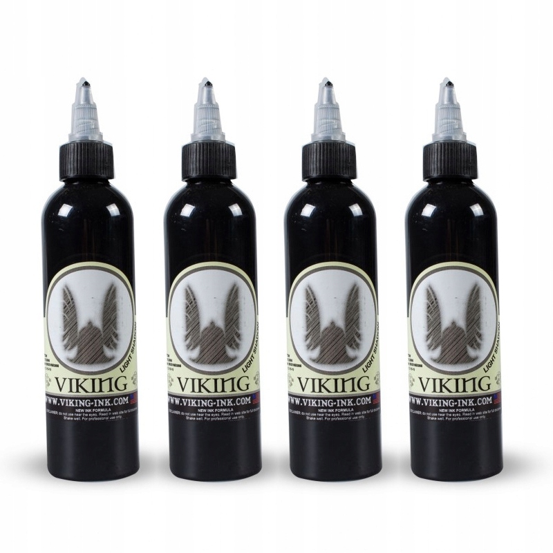 4x VIKING - SADA INKOUSTOV, FARBY NA TETOVACIE TIENE