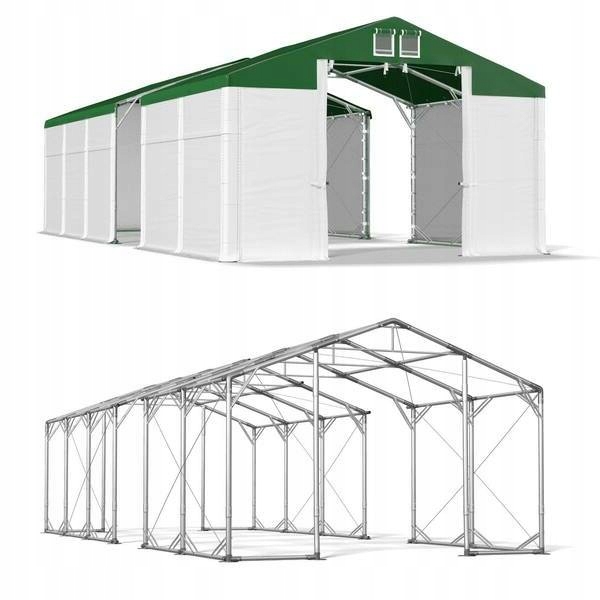4x14m 3-4,2m Pevný celoročný skladovací stan
