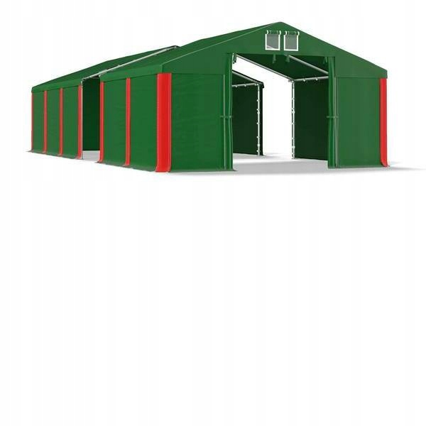 Skladovací stan 4x16m, pevná predsieň