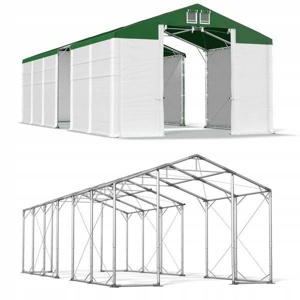 4x20m 4-5,2m Stabilný garážový skladovací stan