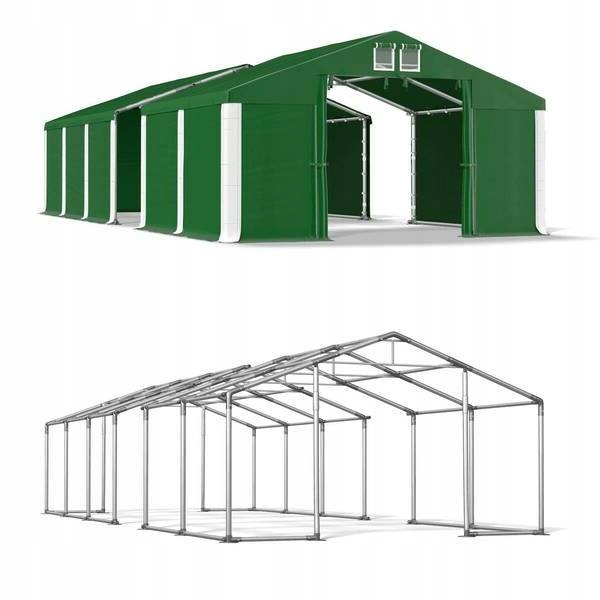 Skladovací stan 4x20m odolný PVC 560 suchý zips