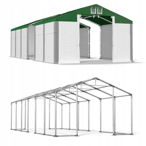4x22m 2,5-3,7m Silný celoročný skladovací stan