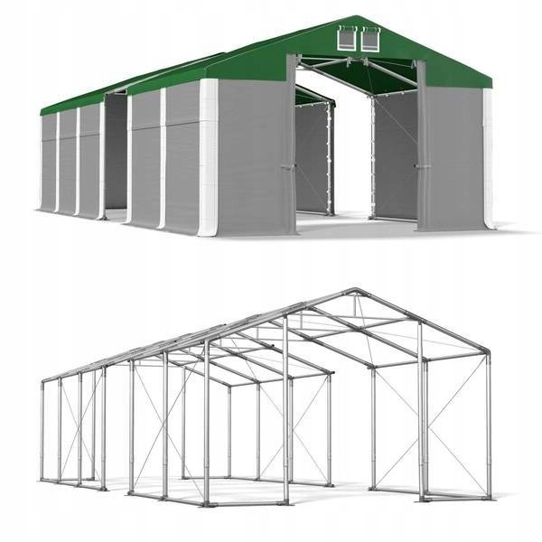 4x22m 2,5-3,7m Stabilný oceľový skladovací stan