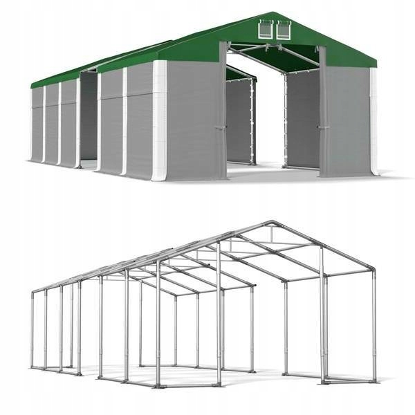4x22m 2,5-3,7m Vysoký zimný skladovací stan
