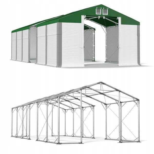 Skladovací stan 4x22m 3-4,2m, oceľové podpery