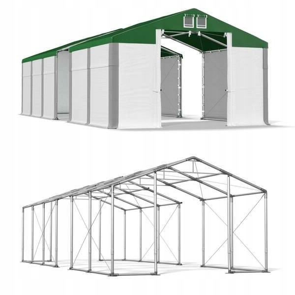 4x28m 2,5-3,7m Úložný stan zdvihnutý