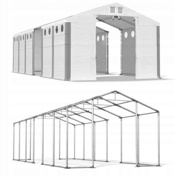 4x28m 4-5,2m Zimný skladovací stan xxl