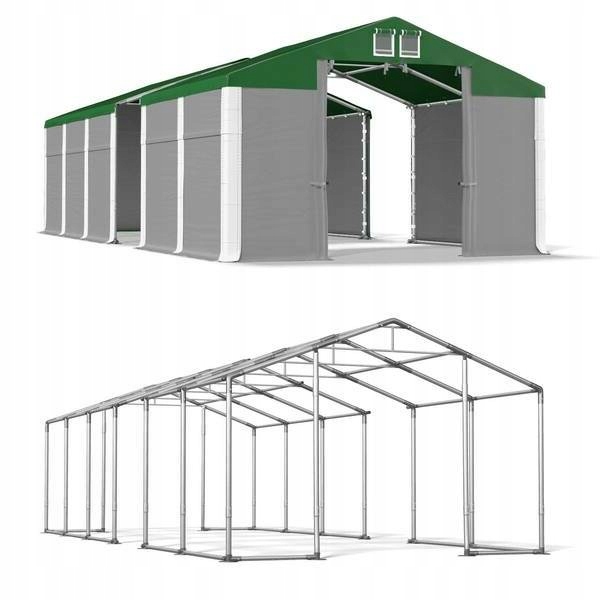 4x32m 3-4,2m Oceľový celoročný skladovací stan