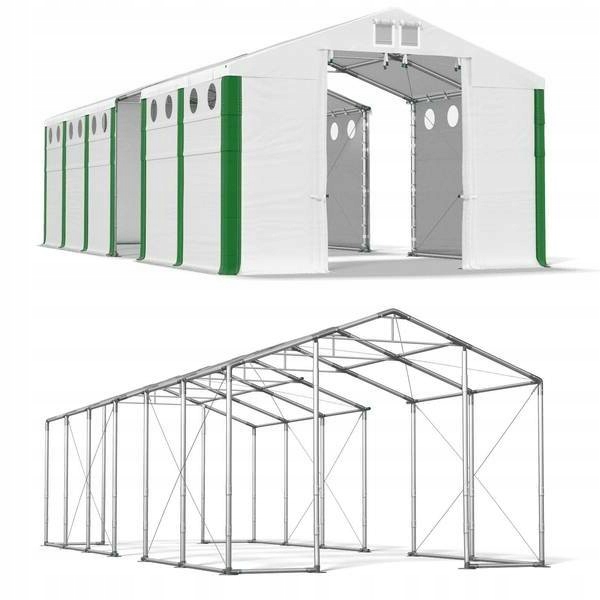 4x32m 4-5,2m zima plus oceľový skladovací stan