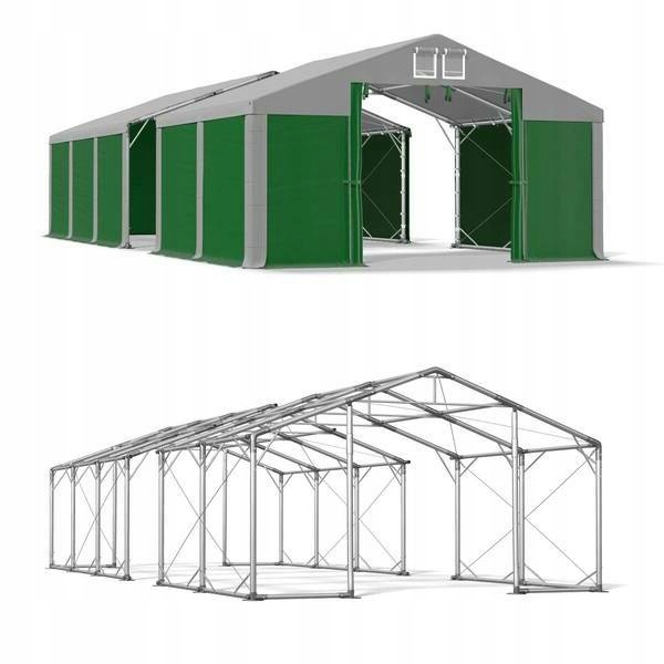 Skladovací stan zimný vystužený na suchý zips 4x32m