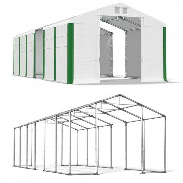 4x33m 4-5,2m Skladovací stan, vyvýšená garáž