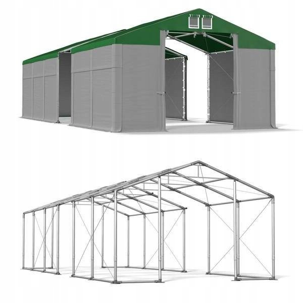4x34m 3-4,2m Vysoko vetraný skladovací stan
