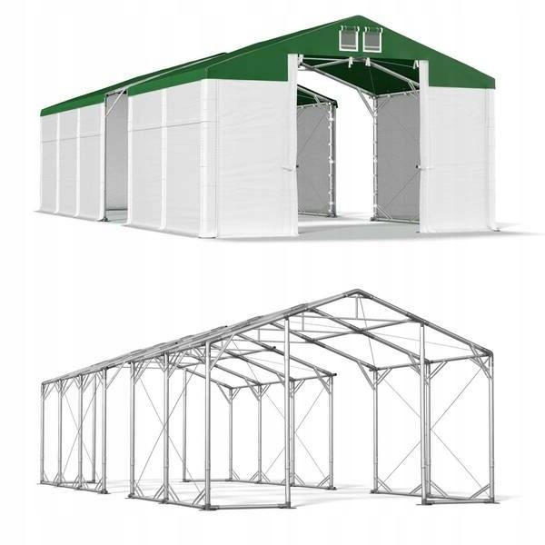 4 x 36 m 2,5 - 3,7 m Stabilný oceľový skladovací stan