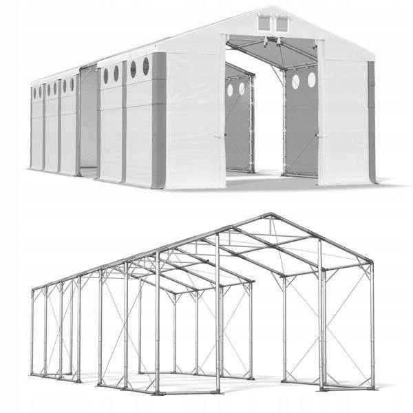 Celoročný úložný stan 4x36m 4-5,2m Fleece