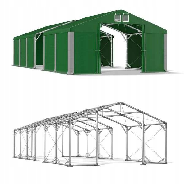 Skladovací stan 4 x 36 m, zimné skladovanie
