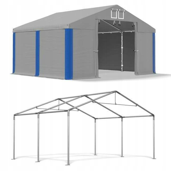 4x4 m. Skladovací stan, masívna oceľová ventilácia