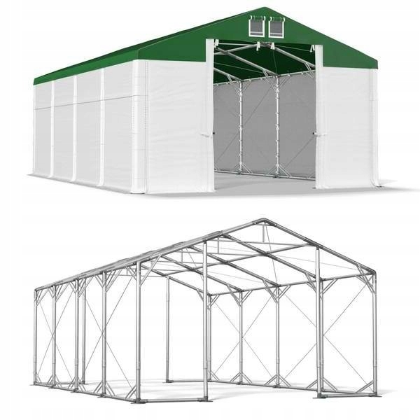 4x8m 2,5-3,7m Vystužený úložný stan XXL