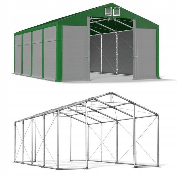 4x8m 3-4,2m Vojenský zvýšený skladovací stan