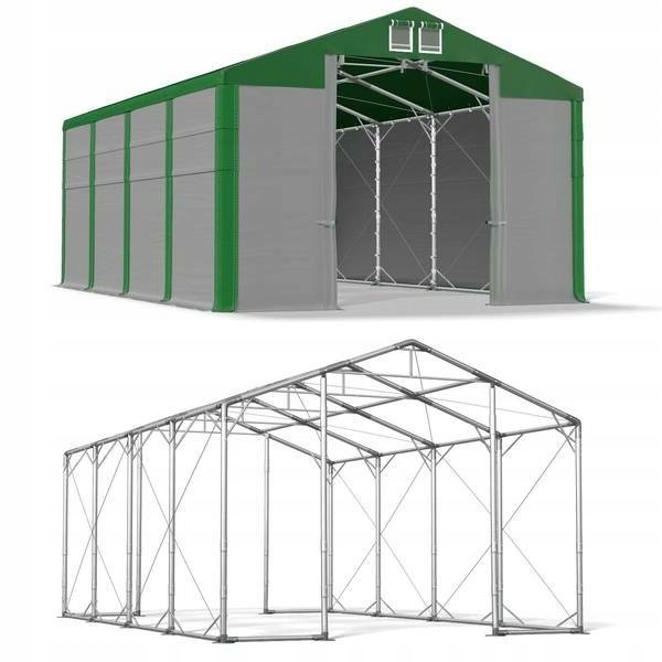 Skladový stan z pevnej ocele 4x8m 3,5-4,7m