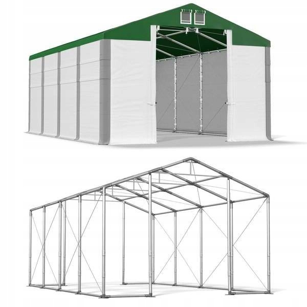 4x8m 3,5-4,7m zima plus vysoký skladovací stan