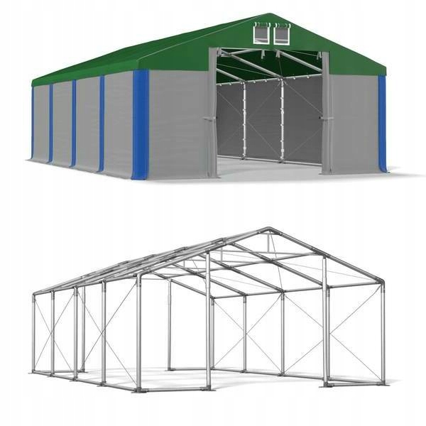 4x8m Maľovaný celoročný skladovací stan xxl