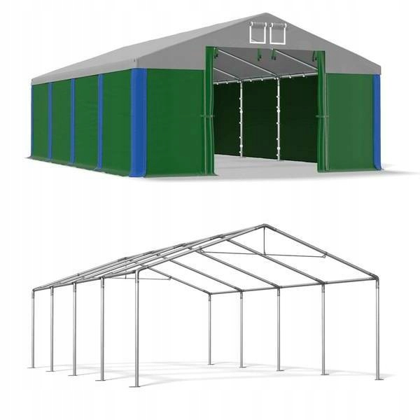 4 x 8 m pevný stan ø38 mm plné stany