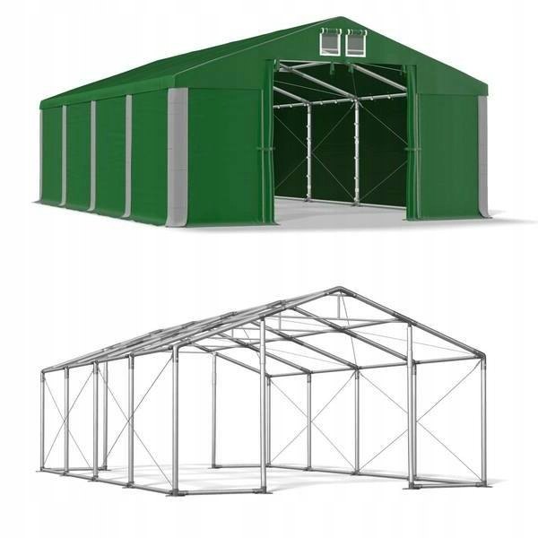 Úložný stan 4x8m pevný 50 mm na suchý zips