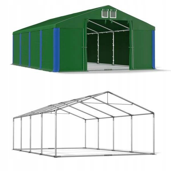 4x8m Stabilný oceľový garážový skladovací stan