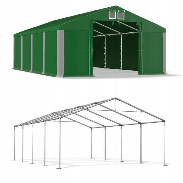 Letný skladovací stan 4x8m, sklad ocele, pavilón