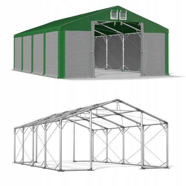 Skladový stan 4x8m z vojenskej ocele