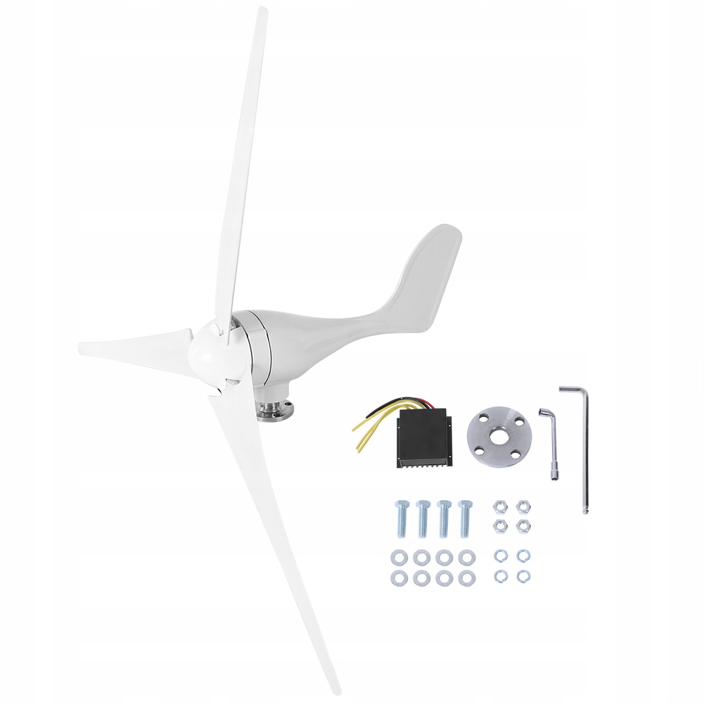Sada 3 lopatiek veternej turbíny 500 W DC12V